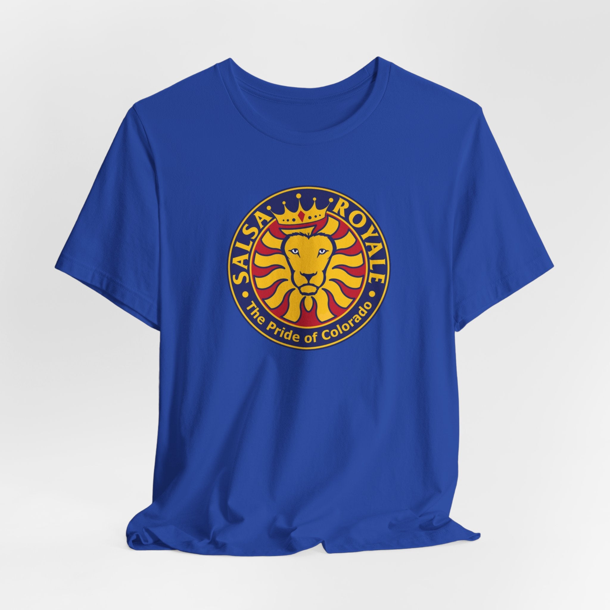 Salsa Royale Lion Crest Unisex Jersey Short Sleeve Tee - Pride of Colorado