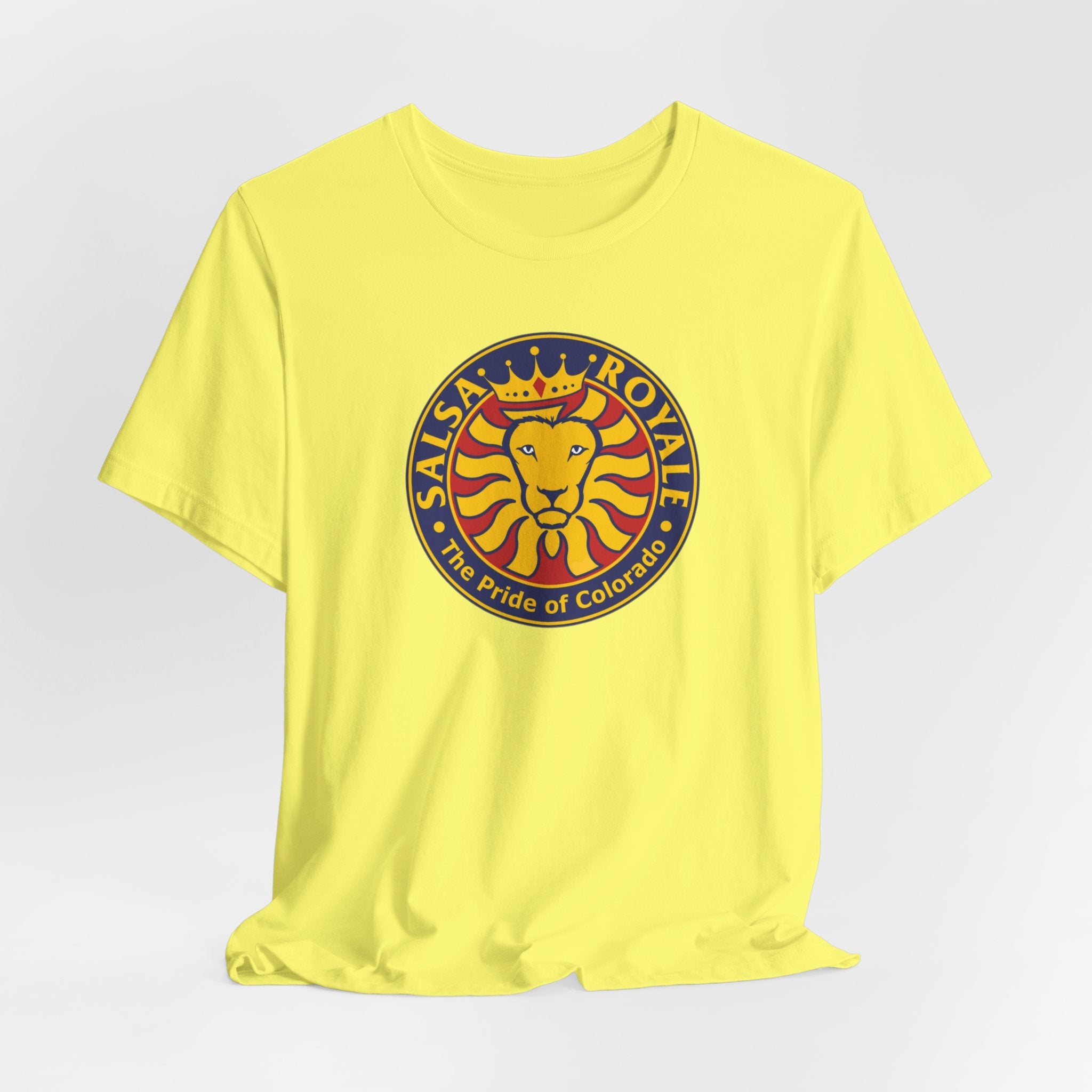 Salsa Royale Lion Crest Unisex Jersey Short Sleeve Tee - Pride of Colorado