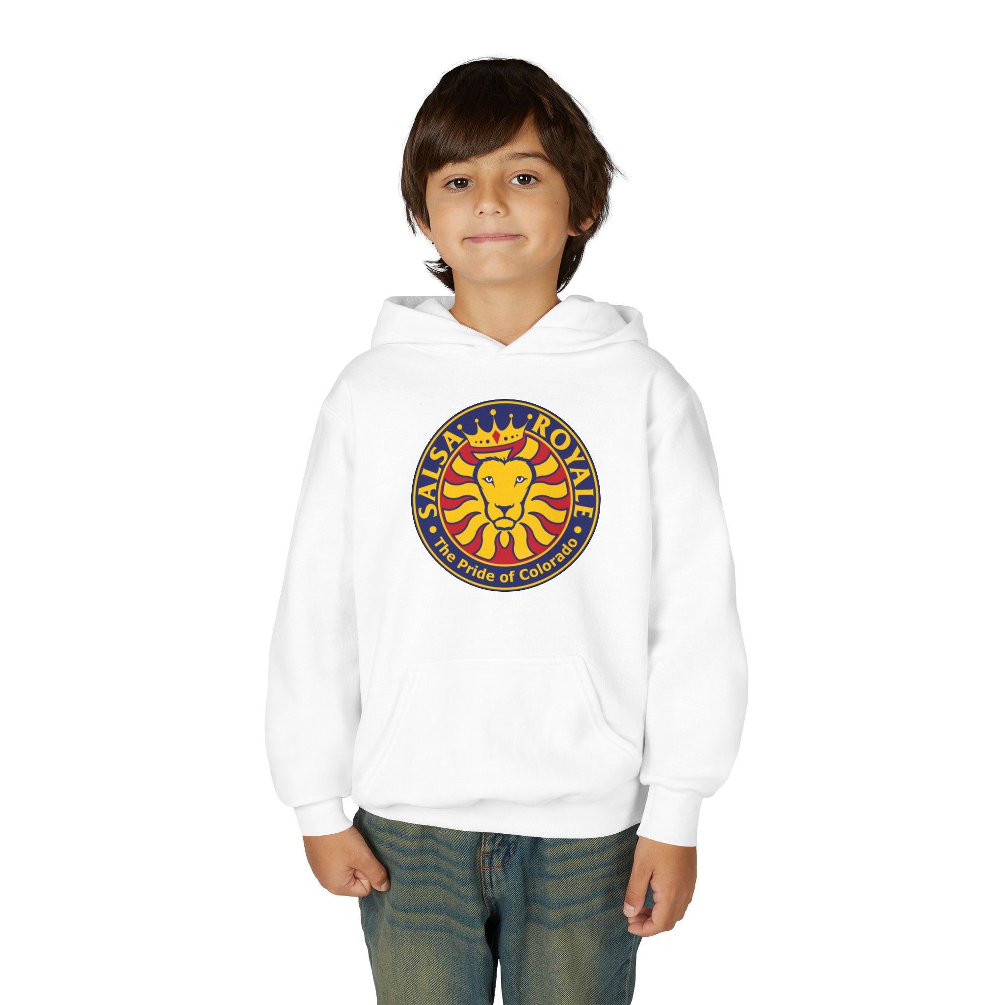 Salsa Royale Lion Crest Youth Hoodie | Pride of Colorado