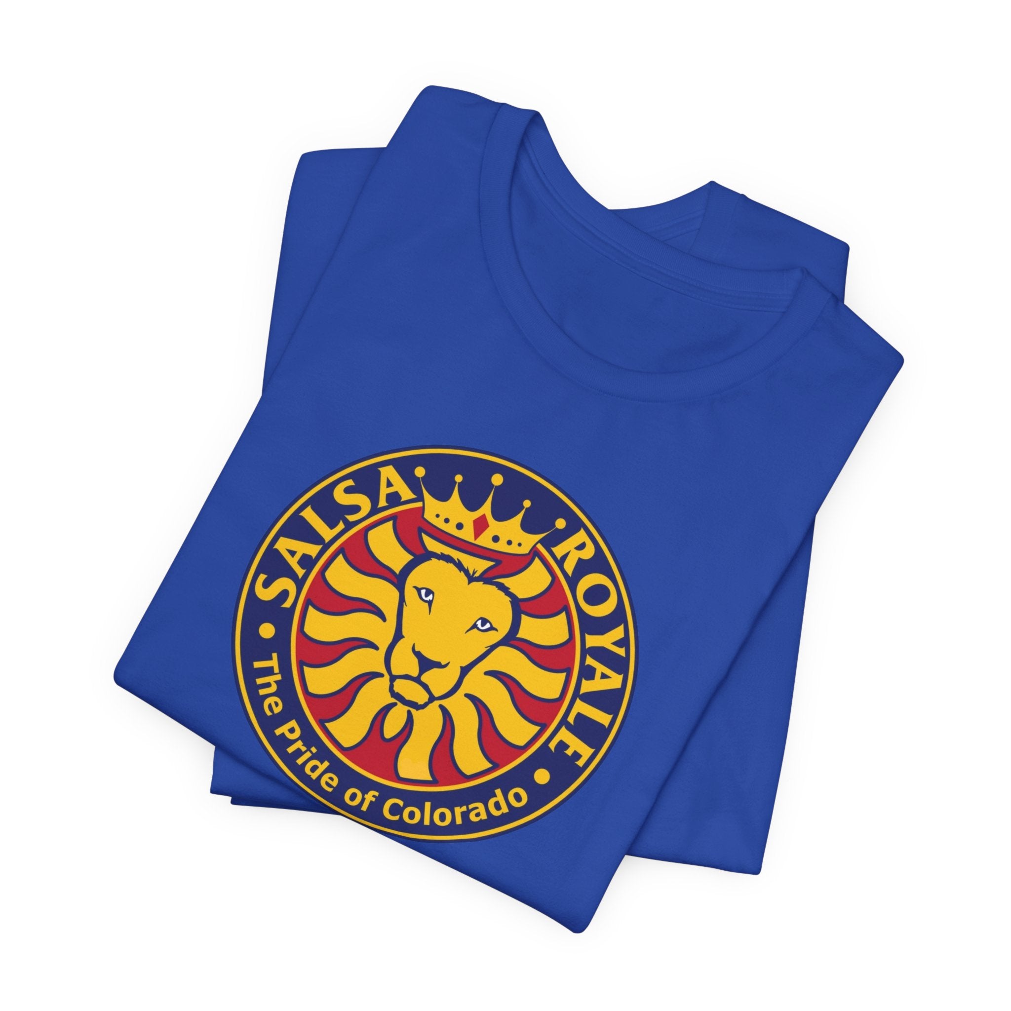 Salsa Royale Lion Crest Unisex Jersey Short Sleeve Tee - Pride of Colorado