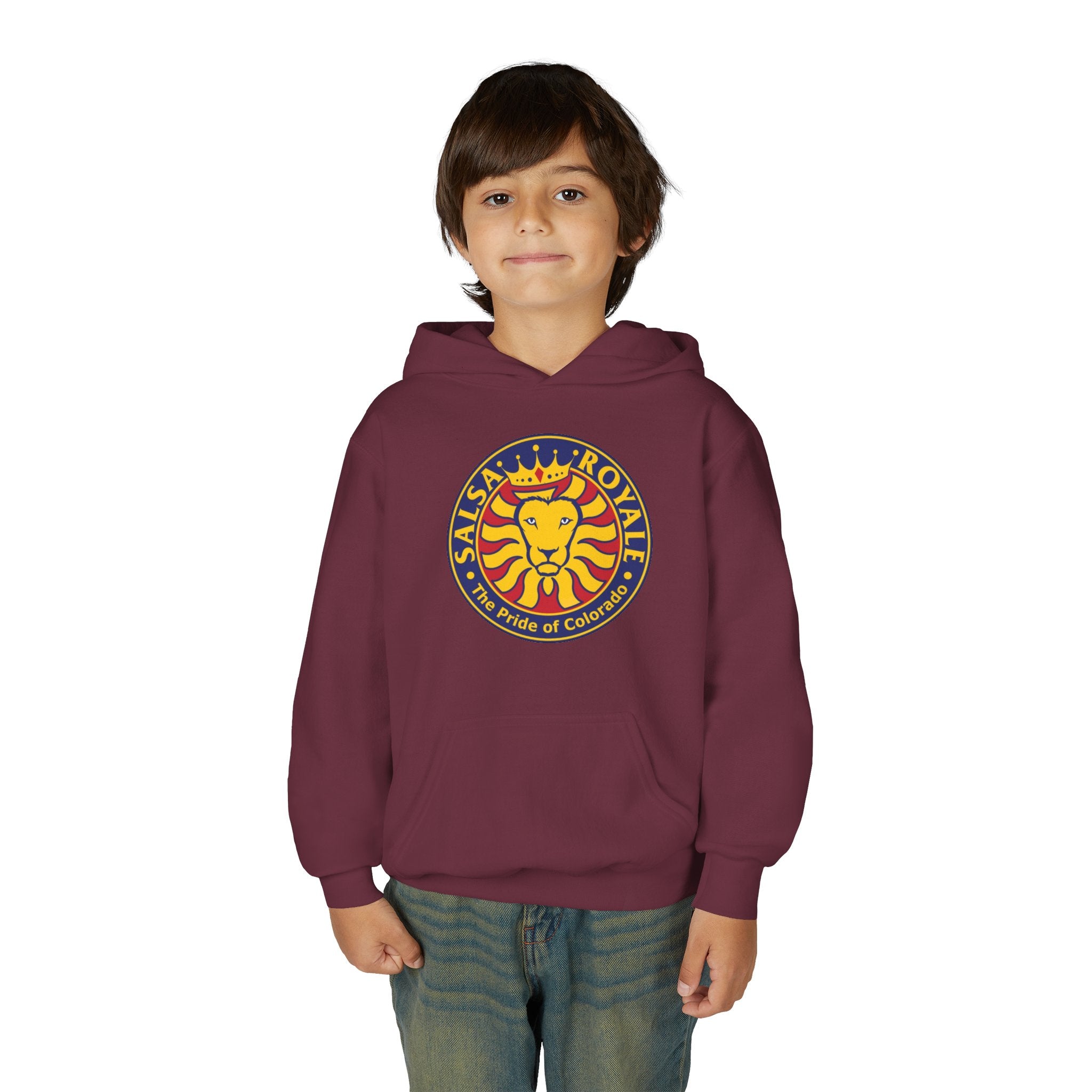 Salsa Royale Lion Crest Youth Hoodie | Pride of Colorado