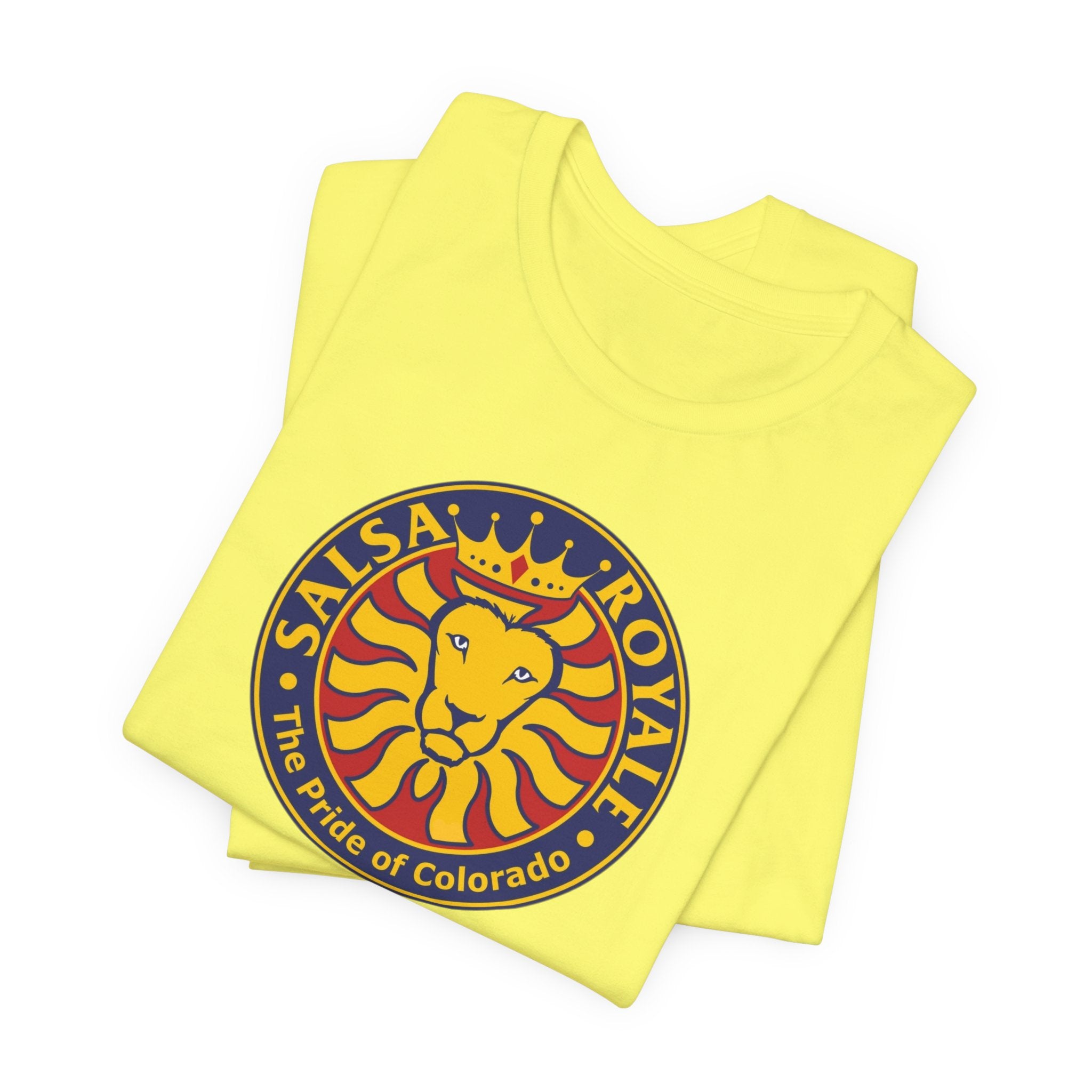 Salsa Royale Lion Crest Unisex Jersey Short Sleeve Tee - Pride of Colorado