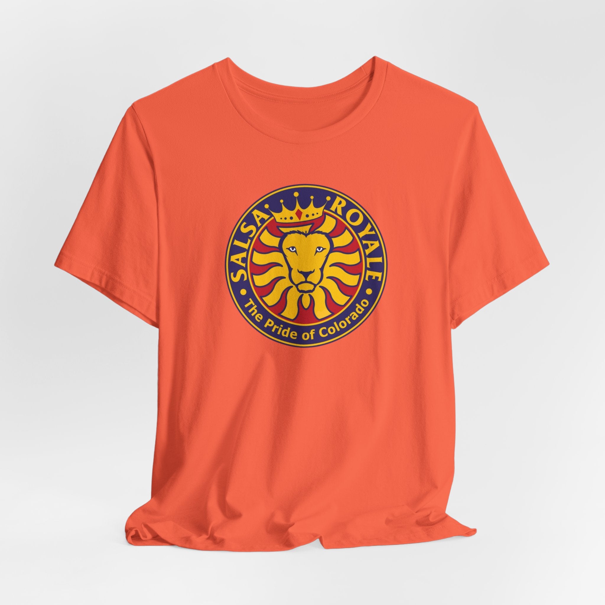 Salsa Royale Lion Crest Unisex Jersey Short Sleeve Tee - Pride of Colorado