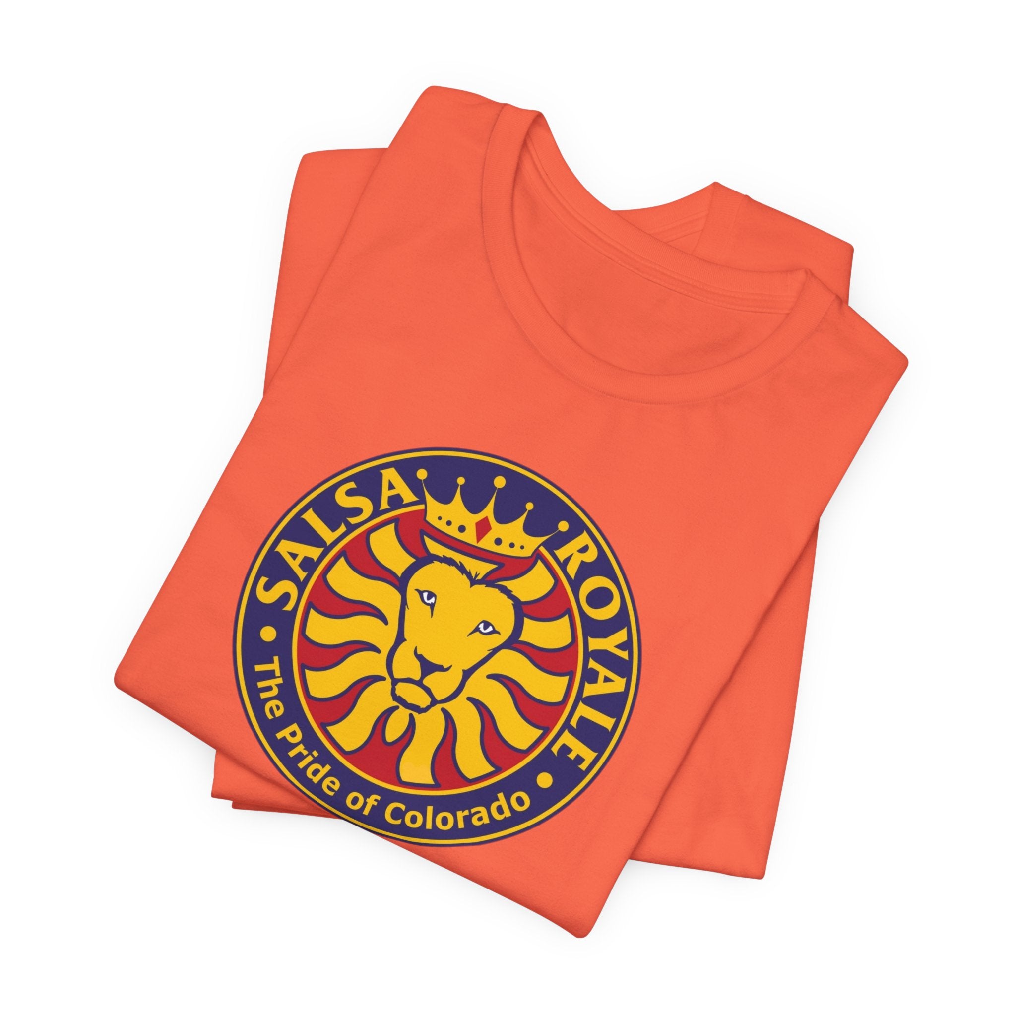 Salsa Royale Lion Crest Unisex Jersey Short Sleeve Tee - Pride of Colorado