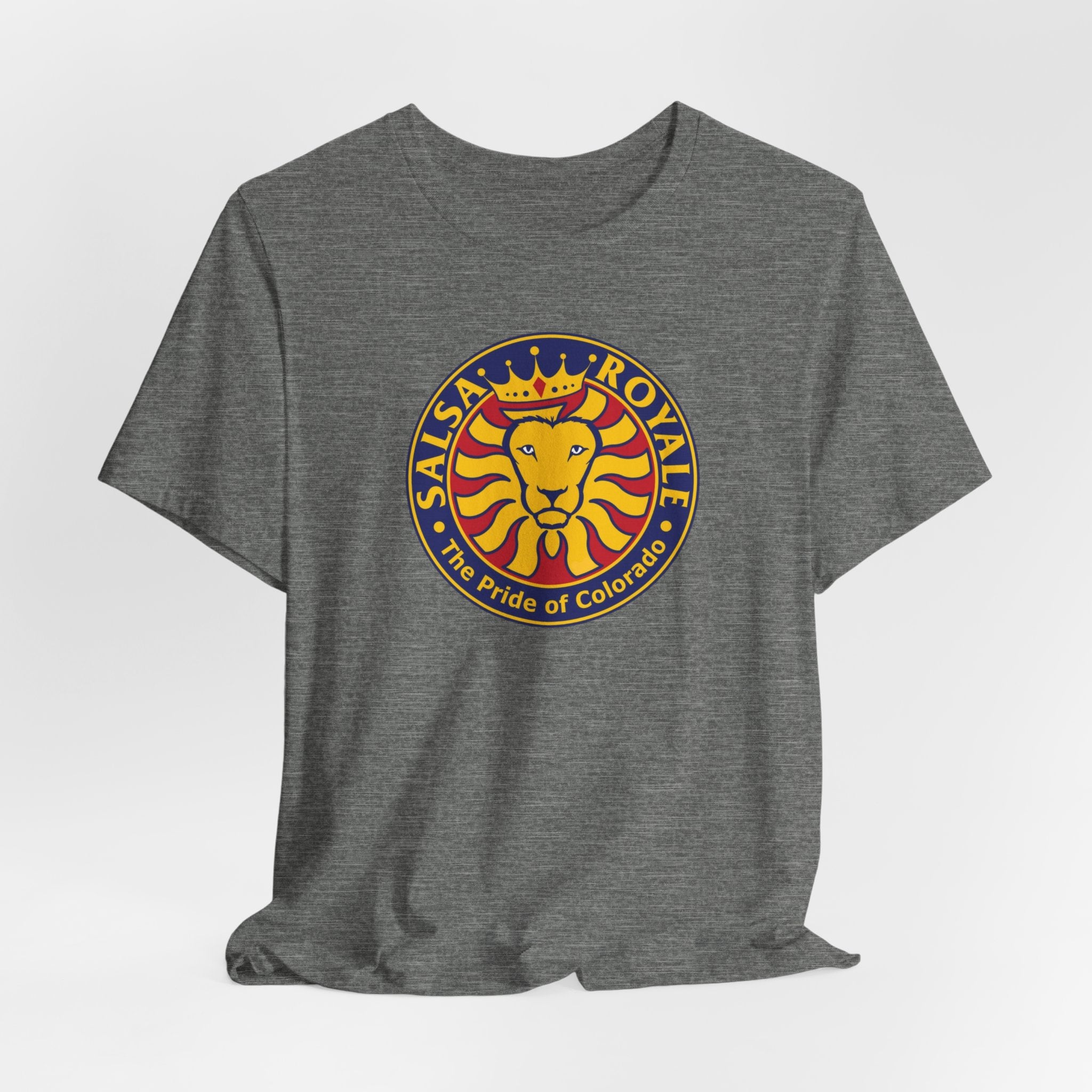 Salsa Royale Lion Crest Unisex Jersey Short Sleeve Tee - Pride of Colorado
