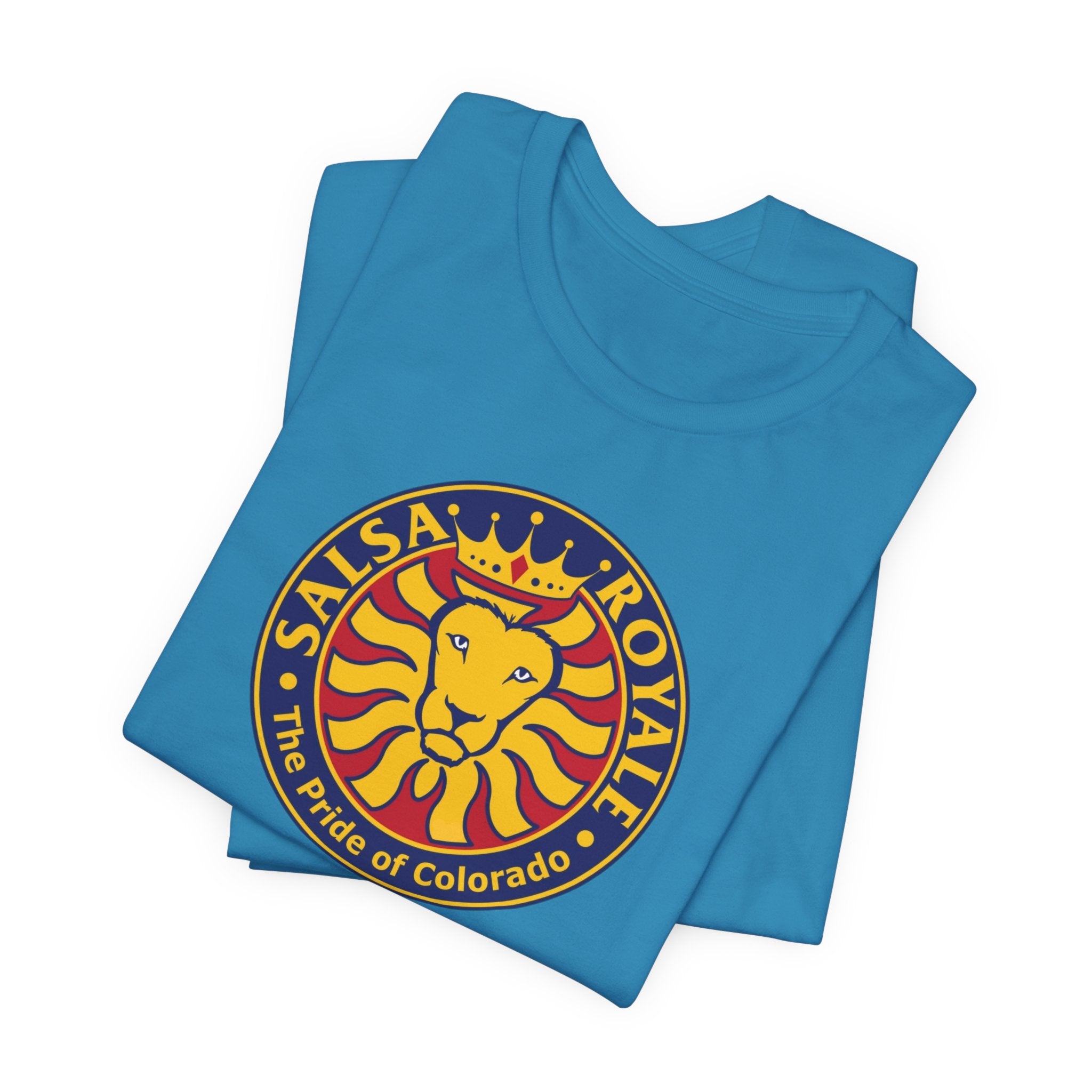 Salsa Royale Lion Crest Unisex Jersey Short Sleeve Tee - Pride of Colorado